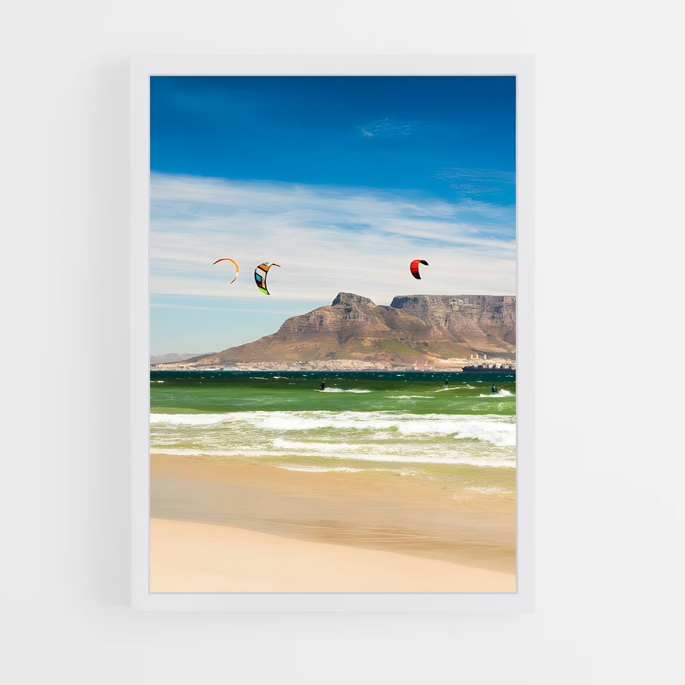 Poster Cape town – affiche Kitesurf (vue 3)